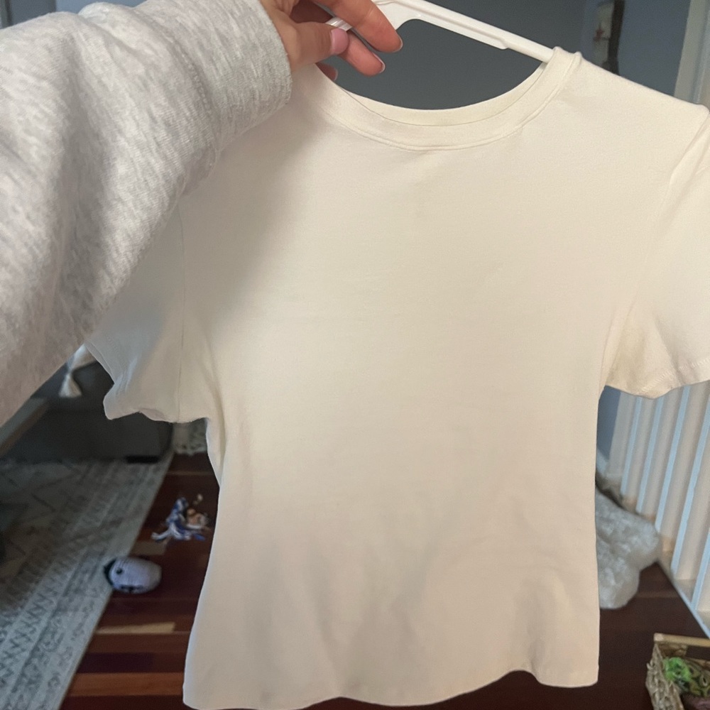 White skims basic T-shirt